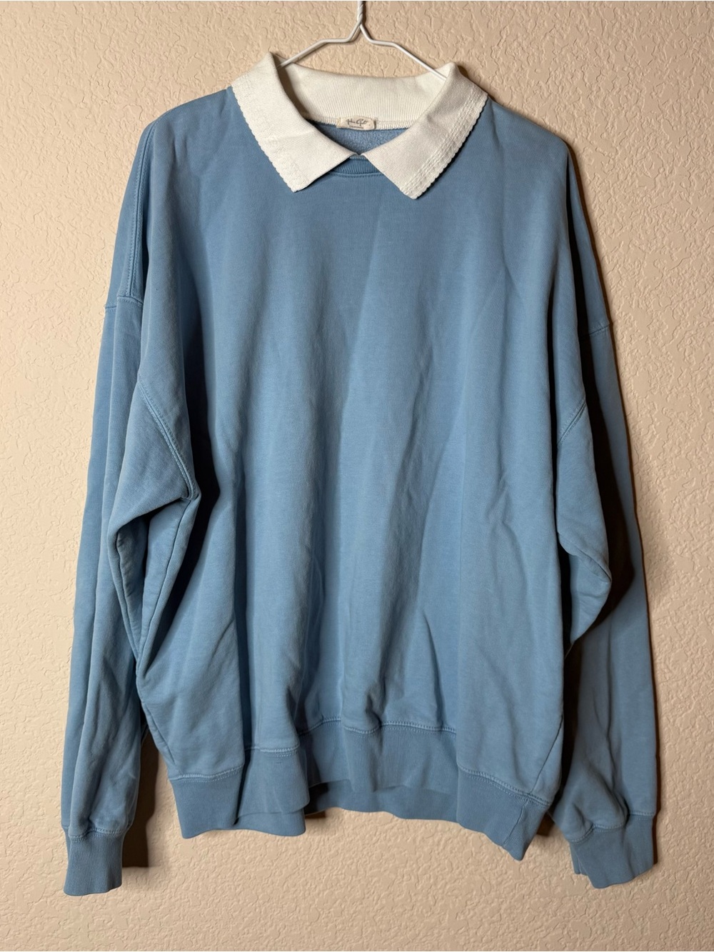 John Galt Blue Oversized Sweatshirt Women’s One Size Cottagecore Brandy Melville